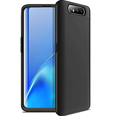 Custodia Plastica Rigida Cover Opaca Fronte e Retro 360 Gradi C01 per Samsung Galaxy A90 4G Nero