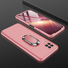 Custodia Plastica Rigida Cover Opaca Fronte e Retro 360 Gradi con Anello Supporto per Huawei Nova 6 SE Rosa