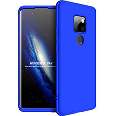 Custodia Plastica Rigida Cover Opaca Fronte e Retro 360 Gradi F01 per Huawei Mate 20 Blu