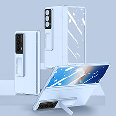Custodia Plastica Rigida Cover Opaca Fronte e Retro 360 Gradi GK1 per Huawei Honor Magic Vs2 5G Cielo Blu