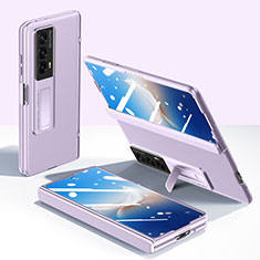 Custodia Plastica Rigida Cover Opaca Fronte e Retro 360 Gradi GK3 per Huawei Honor Magic Vs2 5G Viola