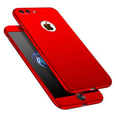 Custodia Plastica Rigida Cover Opaca Fronte e Retro 360 Gradi M01 per Apple iPhone 8 Plus Rosso