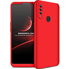 Custodia Plastica Rigida Cover Opaca Fronte e Retro 360 Gradi M01 per Oppo A31 Rosso