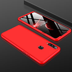 Custodia Plastica Rigida Cover Opaca Fronte e Retro 360 Gradi M01 per Samsung Galaxy A20s Rosso