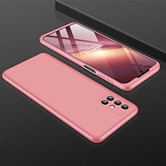 Custodia Plastica Rigida Cover Opaca Fronte e Retro 360 Gradi M01 per Samsung Galaxy M31s Oro Rosa