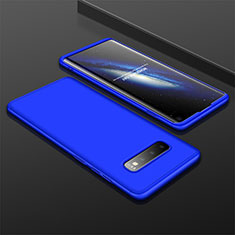 Custodia Plastica Rigida Cover Opaca Fronte e Retro 360 Gradi M01 per Samsung Galaxy S10 Blu