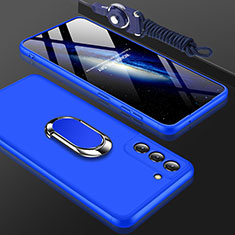 Custodia Plastica Rigida Cover Opaca Fronte e Retro 360 Gradi M01 per Samsung Galaxy S21 FE 5G Blu