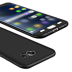 Custodia Plastica Rigida Cover Opaca Fronte e Retro 360 Gradi M01 per Samsung Galaxy S7 Edge G935F Nero