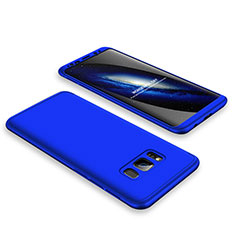 Custodia Plastica Rigida Cover Opaca Fronte e Retro 360 Gradi M01 per Samsung Galaxy S8 Blu