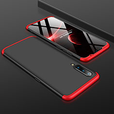 Custodia Plastica Rigida Cover Opaca Fronte e Retro 360 Gradi M01 per Xiaomi Mi 9 Pro 5G Rosso e Nero