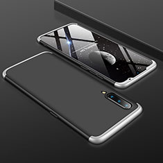 Custodia Plastica Rigida Cover Opaca Fronte e Retro 360 Gradi M01 per Xiaomi Mi 9 Pro Argento e Nero