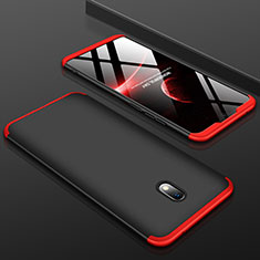 Custodia Plastica Rigida Cover Opaca Fronte e Retro 360 Gradi M01 per Xiaomi Redmi 8A Rosso e Nero