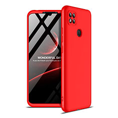 Custodia Plastica Rigida Cover Opaca Fronte e Retro 360 Gradi M01 per Xiaomi Redmi 9C Rosso