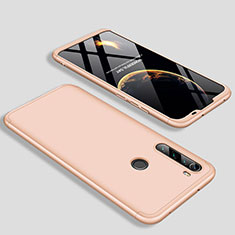 Custodia Plastica Rigida Cover Opaca Fronte e Retro 360 Gradi M01 per Xiaomi Redmi Note 8 Oro
