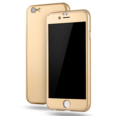 Custodia Plastica Rigida Cover Opaca Fronte e Retro 360 Gradi M02 per Apple iPhone 6 Plus Oro