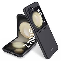 Custodia Plastica Rigida Cover Opaca Fronte e Retro 360 Gradi MK1 per Samsung Galaxy Z Flip5 5G Nero