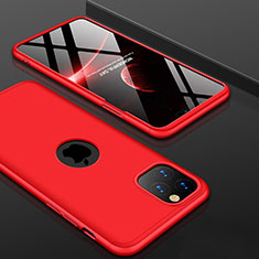 Custodia Plastica Rigida Cover Opaca Fronte e Retro 360 Gradi P01 per Apple iPhone 11 Pro Rosso