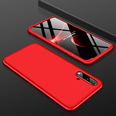 Custodia Plastica Rigida Cover Opaca Fronte e Retro 360 Gradi P01 per Huawei Nova 5 Pro Rosso