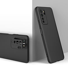 Custodia Plastica Rigida Cover Opaca Fronte e Retro 360 Gradi P01 per Huawei Nova 7 SE 5G Nero