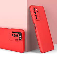 Custodia Plastica Rigida Cover Opaca Fronte e Retro 360 Gradi P01 per Huawei Nova 7 SE 5G Rosso