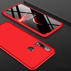 Custodia Plastica Rigida Cover Opaca Fronte e Retro 360 Gradi P01 per Huawei P20 Lite (2019) Rosso
