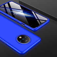 Custodia Plastica Rigida Cover Opaca Fronte e Retro 360 Gradi P01 per OnePlus 7T Blu