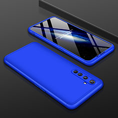 Custodia Plastica Rigida Cover Opaca Fronte e Retro 360 Gradi P01 per Realme X50 Pro 5G Blu