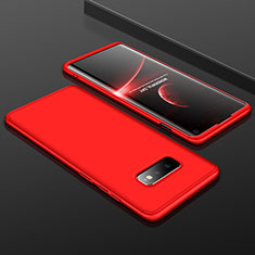 Custodia Plastica Rigida Cover Opaca Fronte e Retro 360 Gradi P01 per Samsung Galaxy S10e Rosso