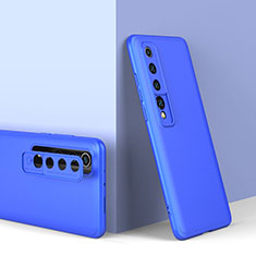 Custodia Plastica Rigida Cover Opaca Fronte e Retro 360 Gradi P01 per Xiaomi Mi 10 Blu