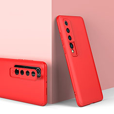 Custodia Plastica Rigida Cover Opaca Fronte e Retro 360 Gradi P01 per Xiaomi Mi 10 Rosso