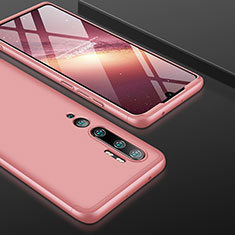 Custodia Plastica Rigida Cover Opaca Fronte e Retro 360 Gradi P01 per Xiaomi Mi Note 10 Oro Rosa