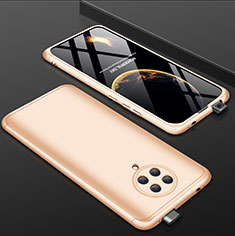 Custodia Plastica Rigida Cover Opaca Fronte e Retro 360 Gradi P01 per Xiaomi Poco F2 Pro Oro