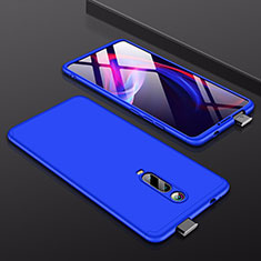 Custodia Plastica Rigida Cover Opaca Fronte e Retro 360 Gradi P01 per Xiaomi Redmi K20 Pro Blu