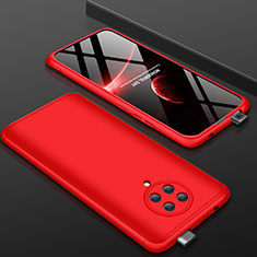 Custodia Plastica Rigida Cover Opaca Fronte e Retro 360 Gradi P01 per Xiaomi Redmi K30 Pro Zoom Rosso