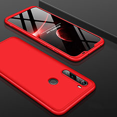Custodia Plastica Rigida Cover Opaca Fronte e Retro 360 Gradi P01 per Xiaomi Redmi Note 8 (2021) Rosso