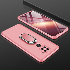 Custodia Plastica Rigida Cover Opaca Fronte e Retro 360 Gradi P01 per Xiaomi Redmi Note 9 Oro Rosa