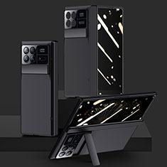 Custodia Plastica Rigida Cover Opaca Fronte e Retro 360 Gradi P02 per Xiaomi Mix Fold 3 5G Nero