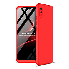 Custodia Plastica Rigida Cover Opaca Fronte e Retro 360 Gradi P02 per Xiaomi Redmi 9AT Rosso