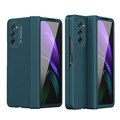 Custodia Plastica Rigida Cover Opaca Fronte e Retro 360 Gradi P03 per Samsung Galaxy Z Fold2 5G Verde