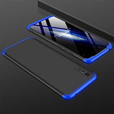 Custodia Plastica Rigida Cover Opaca Fronte e Retro 360 Gradi P03 per Xiaomi Redmi 9AT Blu e Nero
