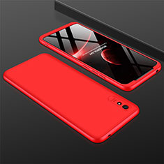 Custodia Plastica Rigida Cover Opaca Fronte e Retro 360 Gradi P03 per Xiaomi Redmi 9AT Rosso