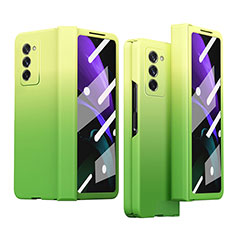 Custodia Plastica Rigida Cover Opaca Fronte e Retro 360 Gradi P04 per Samsung Galaxy Z Fold2 5G Verde