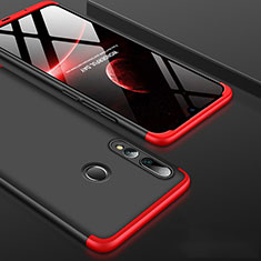 Custodia Plastica Rigida Cover Opaca Fronte e Retro 360 Gradi per Huawei Enjoy 9s Rosso e Nero