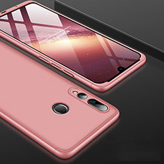 Custodia Plastica Rigida Cover Opaca Fronte e Retro 360 Gradi per Huawei Honor 20 Lite Oro Rosa