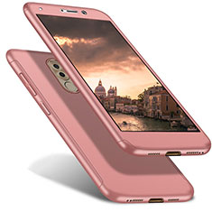 Custodia Plastica Rigida Cover Opaca Fronte e Retro 360 Gradi per Huawei Honor 6X Pro Oro Rosa