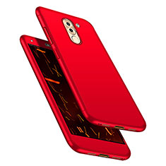 Custodia Plastica Rigida Cover Opaca Fronte e Retro 360 Gradi per Huawei Honor 6X Pro Rosso