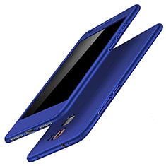 Custodia Plastica Rigida Cover Opaca Fronte e Retro 360 Gradi per Huawei Honor 7 Dual SIM Blu