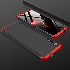 Custodia Plastica Rigida Cover Opaca Fronte e Retro 360 Gradi per Huawei Honor 9X Rosso e Nero