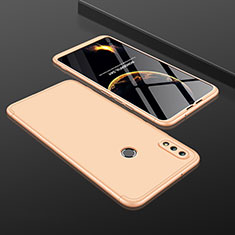 Custodia Plastica Rigida Cover Opaca Fronte e Retro 360 Gradi per Huawei Honor V10 Lite Oro