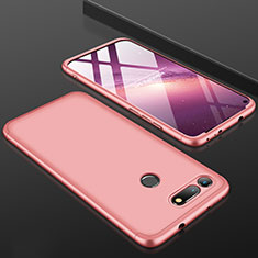 Custodia Plastica Rigida Cover Opaca Fronte e Retro 360 Gradi per Huawei Honor V20 Oro Rosa